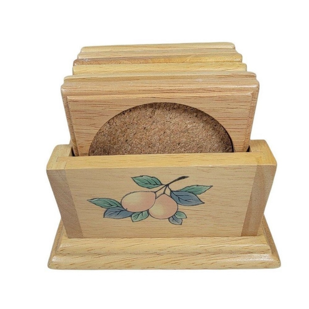 MIKASA Garden Harvest Intaglio, 
Coaster Holder Set of 6 Holders.